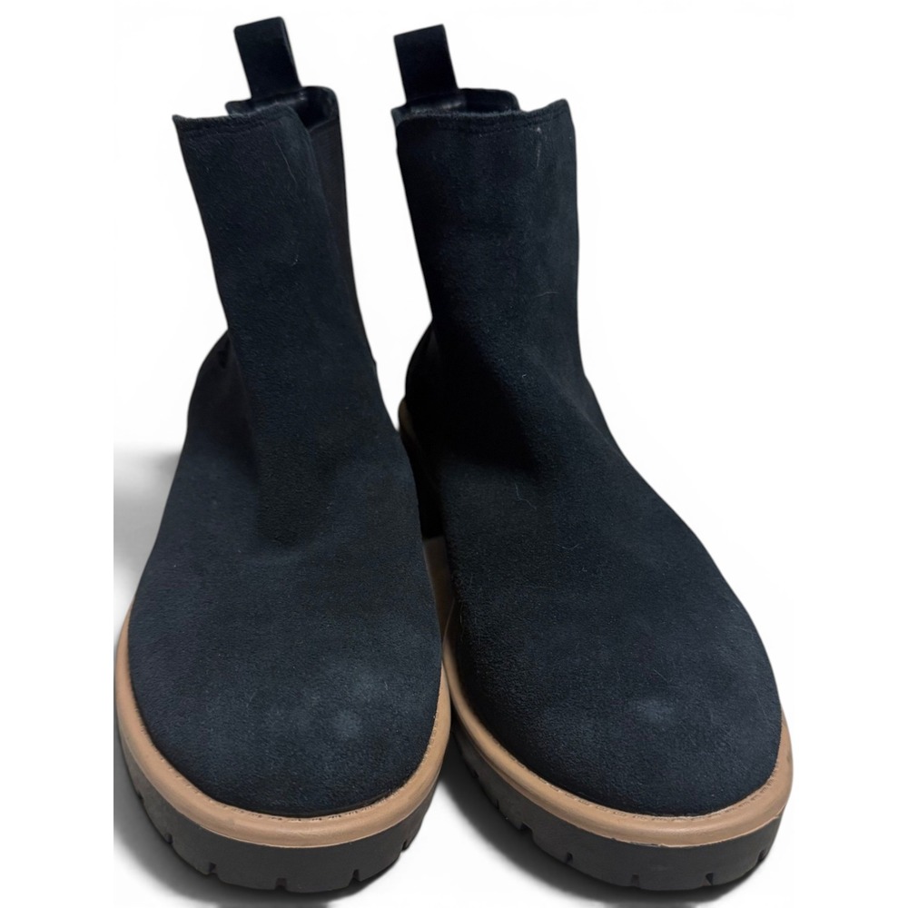NWOT Blondo Matilda Waterproof Black Suede Chelsea Lug Sole Boots 9M Women's - Picture 2 of 8